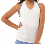 T&uuml;drukute T-s&auml;rk Lucky in Love On The Prowl Party Animal V-Neck Tank Girls - Valge