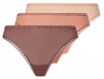 Aluspesu Tommy Hilfiger Thong 3P - Mitmev&auml;rviline, Roosa