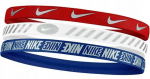 Peapael Nike Metallic Hairbands 3.0 3P - Mitmev&auml;rviline