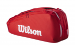 Tennise kotid Wilson Super Tour 2025 6PK Racket - Punane