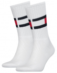 Tennisesokid Tommy Hilfiger Flag 1P - Valge
