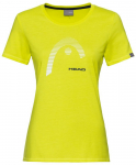 Naiste T-s&auml;rk Head Club Lara T-Shirt - Kollane