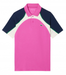 Meeste tennisepolo Lacoste Ultra Dry Colorblock Tennis - Roosa