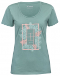 Naiste T-s&auml;rk Babolat Exercise Message Tee Woman - Roheline