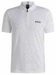 Meeste tennisepolo BOSS Philix TOC Jacquard - Valge