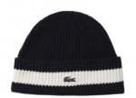 Talvem&uuml;ts Lacoste Ribbed Wool Beanie - Must