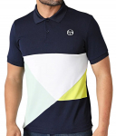 Meeste tennisepolo Sergio Tacchini Geometrica Polo Shirt - Mitmev&auml;rviline