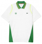 Meeste tennisepolo Lacoste Sport Roland Garros Edition Ultra-Dry Two Tone Polo Shirt - Valge