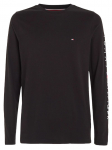 Meeste T-s&auml;rk Tommy Hilfiger Logo Long Sleeve - Must