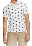 Meeste tennisepolo Nike Print Slim Polo - Valge