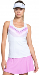 Naiste tennisetopp Lucky in Love Mystic Petal Pink Racerback - Valge
