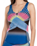 Naiste tennisetopp Lucky in Love Neon Lights Tank W/Bra - Sinine