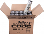 Tennisepallid karbis Balls Unlimited Black Code 25 x 4B