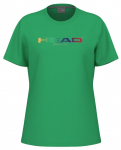 Naiste T-s&auml;rk Head Rainbow T-Shirt - Roheline