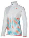 Naiste tennisejakk Mizuno Printed Jacket - Valge
