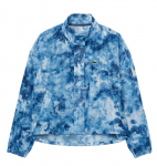 Naiste tennisejakk Lacoste Lightweight Crocodile Print Tennis - Sinine