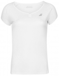 T&uuml;drukute T-s&auml;rk Babolat Play Cap Sleeve Top Girl - Valge