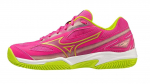 Naiste padelijalatsid Mizuno Break Shot 4 Padel - fuchsia fedora/acid lime/white