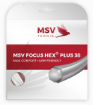 Tennisekeeled MSV Focus Hex Plus 38 (12 m) - Valge