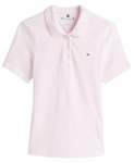 Naiste polos&auml;rk Tommy Hilfiger 1985 Slim Pique Short Sleeves - Roosa
