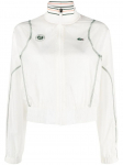 Naiste tennisejakk Lacoste Sport Roland Garros Edition Post-Match Cropped Jacket - Valge