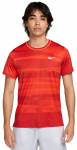 Meeste T-s&auml;rk Nike Court Advantage Dri-Fit Tennis Print - Oranž