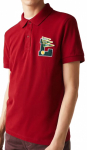 Meeste tennisepolo Lacoste Men&rsquo;s Regular Fit L Badge Cotton Piqu&eacute; Polo Shirt - Punane