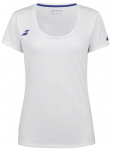 T&uuml;drukute T-s&auml;rk Babolat Play Cap Sleeve Top Girl - Valge