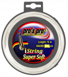 Tennisekeeled Pro's Pro iString Super Soft (12 m) - Valge