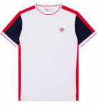Meeste T-s&auml;rk Roland Garros Tricolore - Valge