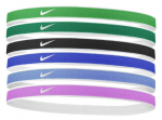 Peapael Nike Tipped Swoosh Sport Headbands 6PK 2.0 - Mitmev&auml;rviline