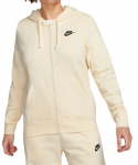 Naiste tennisejakk Nike Sportswear Club Fleece Full Zip Hoodie - Beež