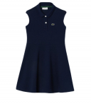 T&uuml;drukute kleit Lacoste Girls&rsquo; Fit and Flare Stretch Piqu&eacute; Polo - Sinine