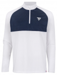 Meeste T-s&auml;rk Tecnifibre Thermo Zipper Longsleeves - Valge
