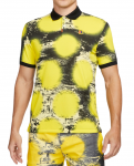 Meeste tennisepolo Nike Polo Printed Slim-Fit Polo - Kollane