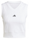Naiste tennisetopp Adidas Tennis Pro Crop Top - Valge