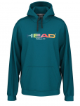 Meeste dressipluus Head Rally Hoodie - T&uuml;rkiissinine