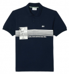 Meeste tennisepolo Lacoste French Made Original L.12.12 Print Polo Shirt - Sinine
