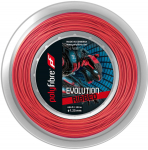 Tennisekeeled Polyfibre Evolution Ribbed (200 m) - Punane