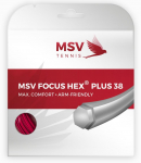 Tennisekeeled MSV Focus Hex Plus 38 (12 m) - Punane