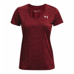 Naiste T-s&auml;rk Under Armour Women's Tech Twist V-Neck - Punane