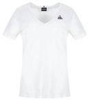 Naiste T-s&auml;rk Le Coq Sportif ESS Tee SS Col V No.1 W - Valge