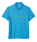 Meeste tennisepolo Lacoste Sport Tennis Piped Technical Piqu&eacute; - Sinine