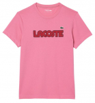 Meeste T-s&auml;rk Lacoste Ultra Dry Jersey Sports T-Shirt With Logo - Roosa