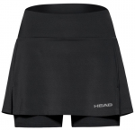 Naiste tenniseseelik Head Club Basic Skort - Must