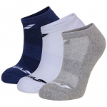 Tennisesokid Babolat Invisible 3 Pairs Pack Socks - Mitmev&auml;rviline
