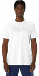 Meeste T-s&auml;rk Asics Logo Short Sleeve - Valge