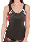 Naiste tennisetopp Lucky in Love Tech It Out Tank w/Bra - Hall