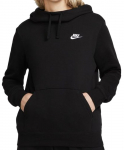 Naiste tennisejakk Nike Sportswear Club Fleece Funnel Hoodie - Must