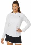 Naiste T-s&auml;rgid (pikkade k&auml;istega) Asics Court Long Sleeve 1/2 Zip Top - Valge
